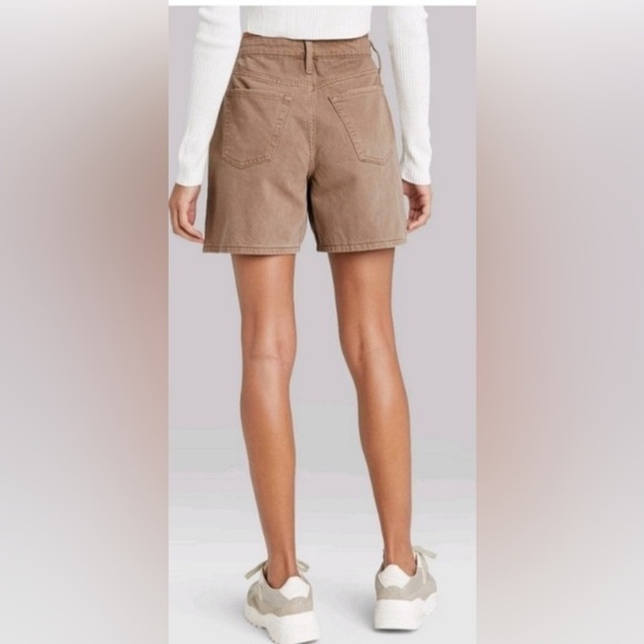 New! Wild Fable Target Highest Rise Bermuda Jean Shorts - Picture 2 of 10
